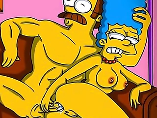 Simpsons porn send-up striptease