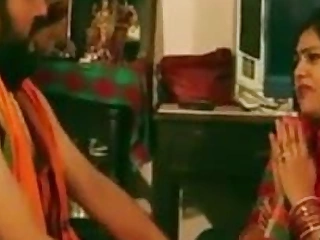 ashram guru copulates inept Indian housewife