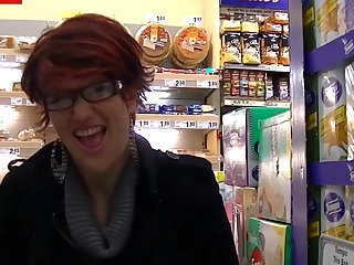 Public Oral pleasure onwards Supermarket with Popp Sylvie