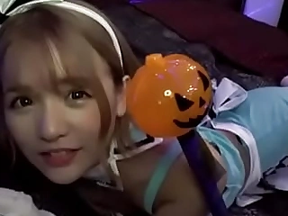 Cute japanese dressed like a anime girl fleshly fucked