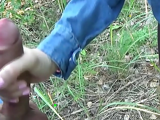 Daddy and stepdaughter fucks in the forest to the fullest extent a finally mommy does not see